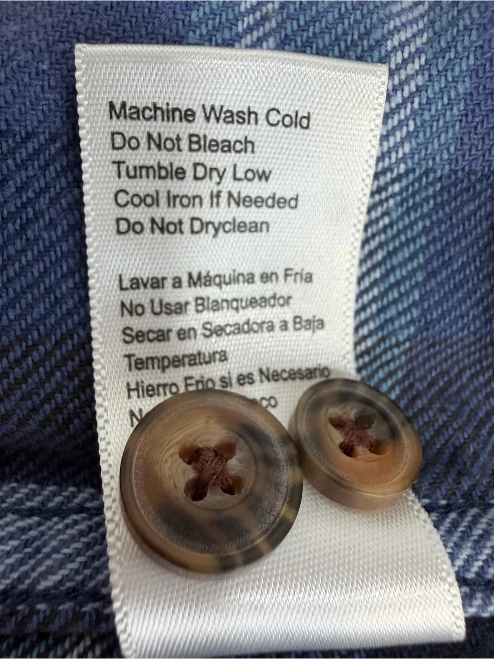 Jachs MFG Blue and Black Plaid Flannel Button Up Shirt